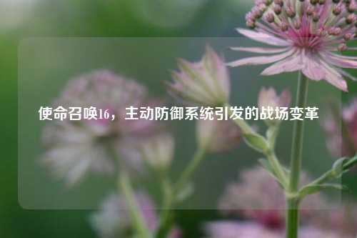 使命召唤16，主动防御系统引发的战场变革