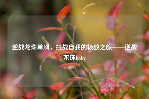 逆战龙珠单刷，挑战自我的极致之旅——逆战龙珠baby
