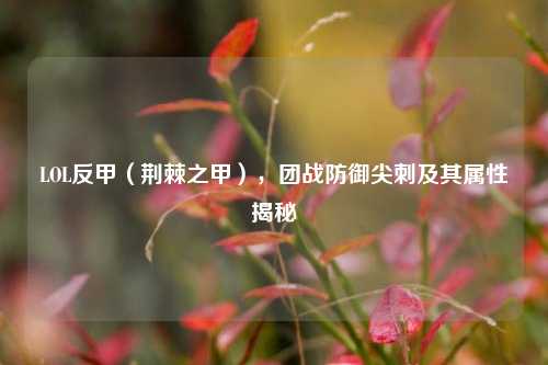 LOL反甲（荆棘之甲），团战防御尖刺及其属性揭秘