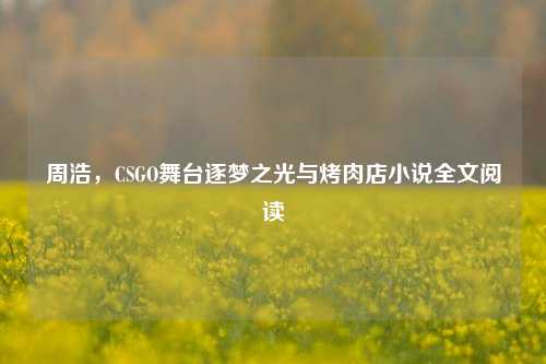 周浩，CSGO舞台逐梦之光与烤肉店小说全文阅读