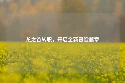 龙之谷转职，开启全新冒险篇章