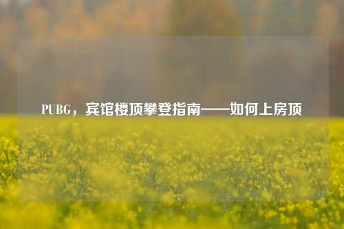 PUBG，宾馆楼顶攀登指南——如何上房顶