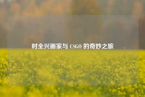 时全兴画家与 CSGO 的奇妙之旅