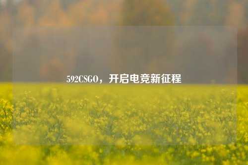 592CSGO,开启电竞新征程