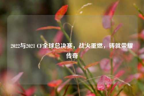 2022与2021 CF全球总决赛，战火重燃，铸就荣耀传奇
