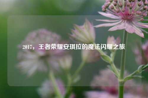 2017,王者荣耀安琪拉的魔法闪耀之旅