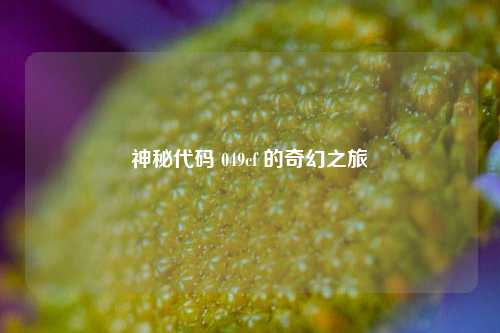 神秘代码 049cf 的奇幻之旅