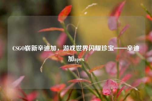CSGO崭新辛迪加，游戏世界闪耀珍宝——辛迪加apex