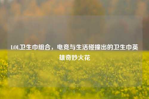 LOL卫生巾组合,电竞与生活碰撞出的卫生巾英雄奇妙火花