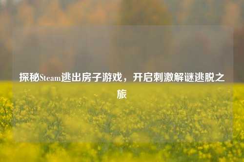 探秘Steam逃出房子游戏,开启刺激解谜逃脱之旅