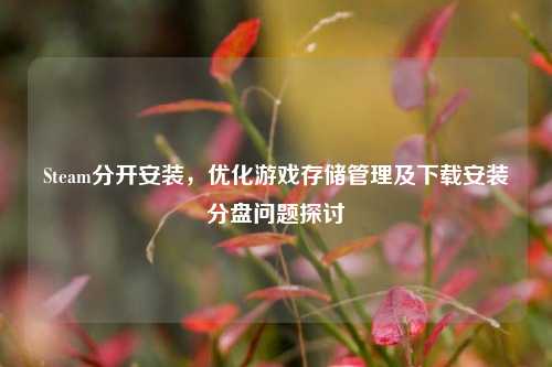 Steam分开安装,优化游戏存储管理及下载安装分盘问题探讨