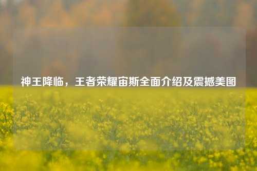 神王降临,王者荣耀宙斯全面介绍及震撼美图