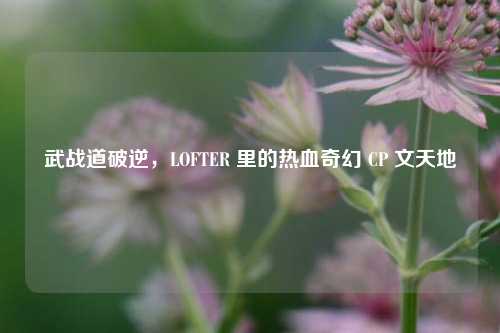 武战道破逆,LOFTER 里的热血奇幻 CP 文天地
