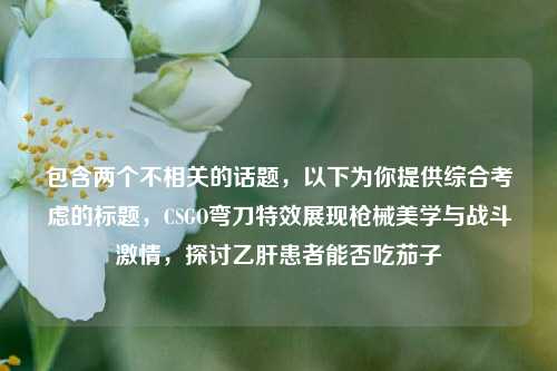 包含两个不相关的话题,以下为你提供综合考虑的标题,CSGO弯刀特效展现枪械美学与战斗激情,探讨乙肝患者能否吃茄子