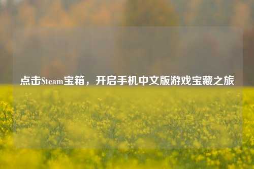 点击Steam宝箱,开启手机中文版游戏宝藏之旅