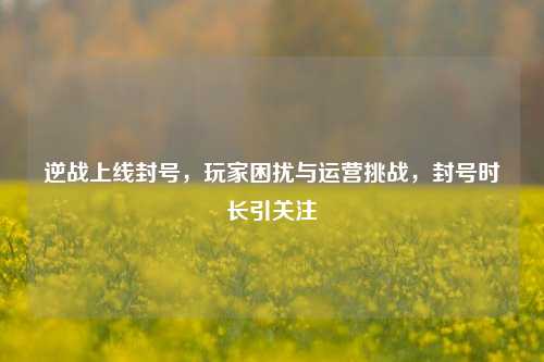 逆战上线封号,玩家困扰与运营挑战,封号时长引关注