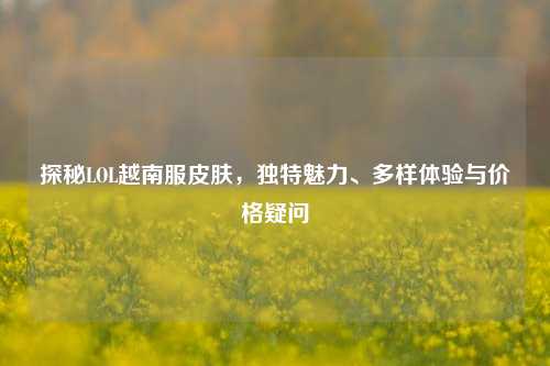探秘LOL越南服皮肤，独特魅力、多样体验与价格疑问