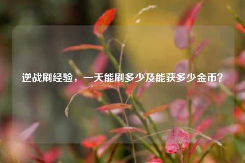 逆战刷经验,一天能刷多少及能获多少金币?
