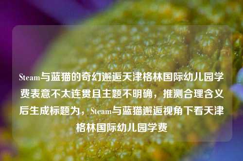 Steam与蓝猫的奇幻邂逅天津格林国际幼儿园学费表意不太连贯且主题不明确，推测合理含义后生成标题为，Steam与蓝猫邂逅视角下看天津格林国际幼儿园学费