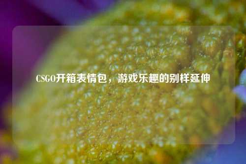 CSGO开箱表情包,游戏乐趣的别样延伸