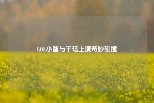 LOL小智与千珏上演奇妙碰撞