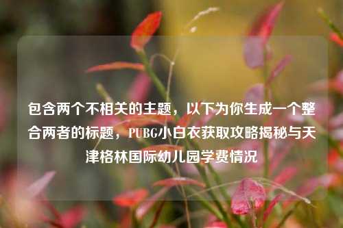包含两个不相关的主题，以下为你生成一个整合两者的标题，PUBG小白衣获取攻略揭秘与天津格林国际幼儿园学费情况