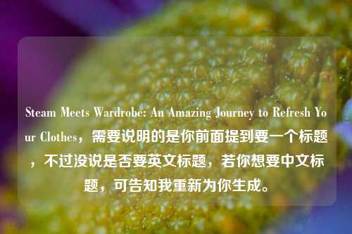 Steam Meets Wardrobe: An Amazing Journey to Refresh Your Clothes，需要说明的是你前面提到要一个标题，不过没说是否要英文标题，若你想要中文标题，可告知我重新为你生成。
