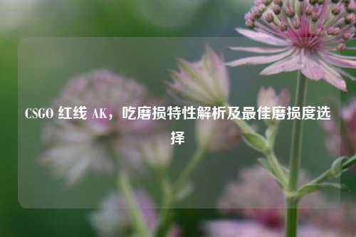 CSGO 红线 AK，吃磨损特性解析及最佳磨损度选择