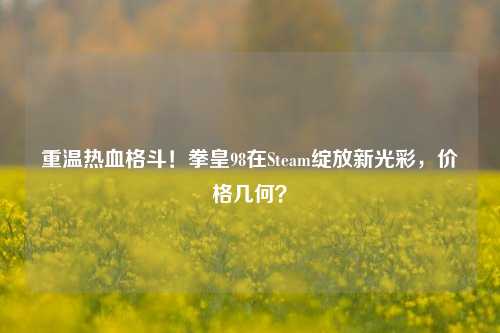 重温热血格斗！拳皇98在Steam绽放新光彩，价格几何？