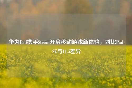 华为Pad携手Steam开启移动游戏新体验，对比Pad SE与11.5差异