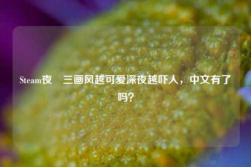 Steam夜廻三画风越可爱深夜越吓人,中文有了吗?