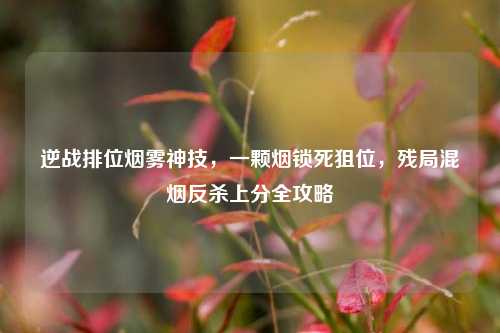 逆战排位烟雾神技,一颗烟锁死狙位,残局混烟反杀上分全攻略