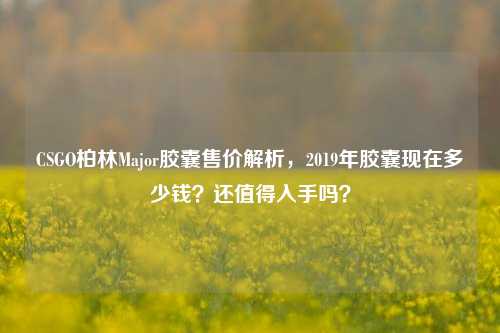 CSGO柏林Major胶囊售价解析,2019年胶囊现在多少钱?还值得入手吗?