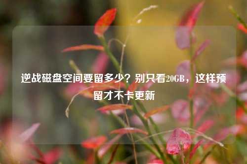 逆战磁盘空间要留多少？别只看20GB，这样预留才不卡更新