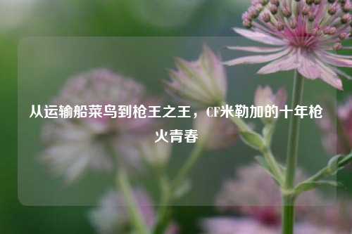 从运输船菜鸟到枪王之王，CF米勒加的十年枪火青春